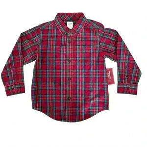 Gymboree Red Plaid Button Down Shirt